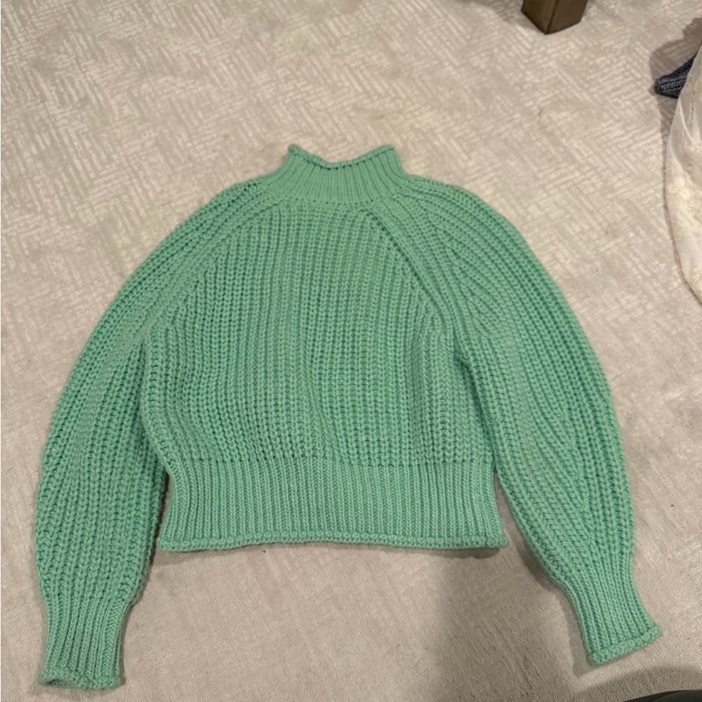 H&M Mint Green Turtleneck Sweater